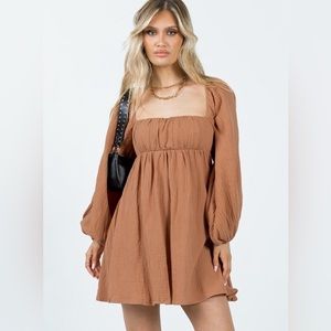 Princess Polly Burnt Orange Mini Dress NTW SIZE 10